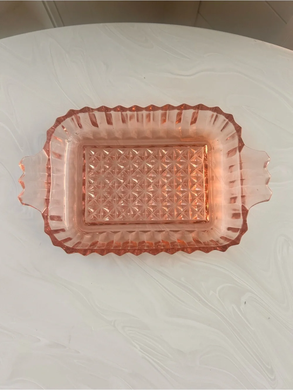 Anchor Hocking vintage pink
